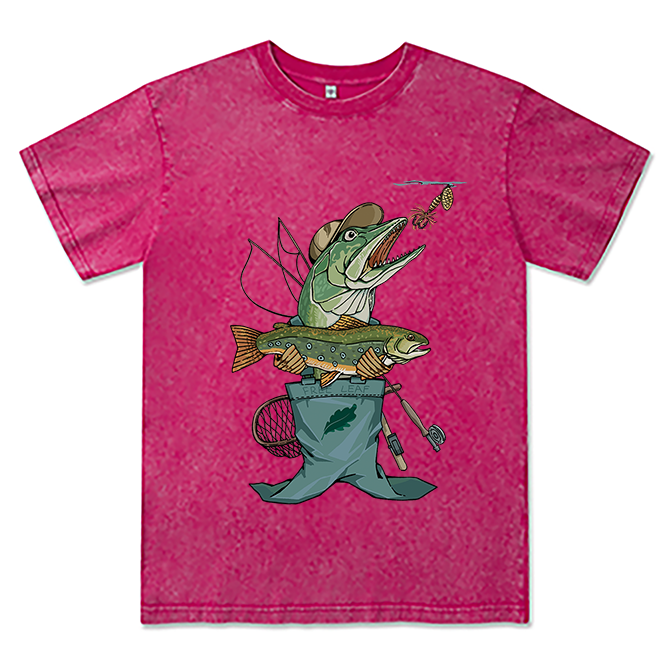 Freeleaf Brook Trout Adventure Unisex Washed Tee