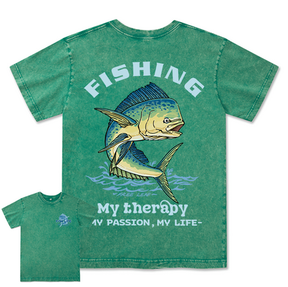 Freeleaf Mahi-Mahi Leap Unisex Washed Tee