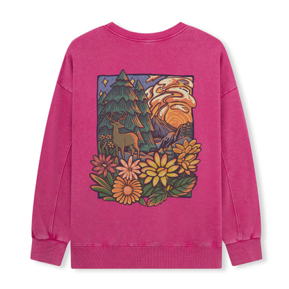 Wander In The Forest Washed Sweatshirt