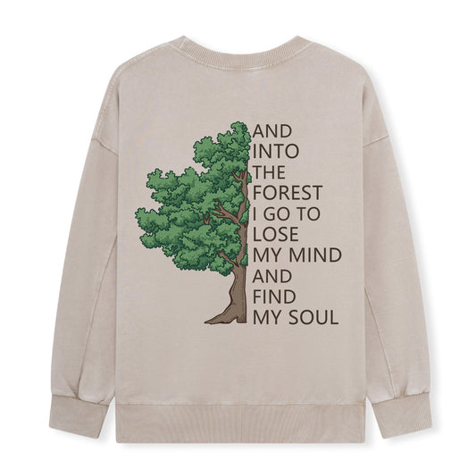 Freeleaf Into Forest And Find My Soul Washed Sweatshirt