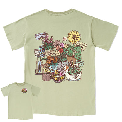 Freeleaf Flourishing Garden Nature Inspired Unisex Tee