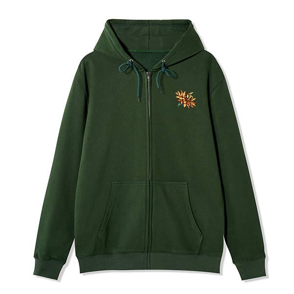 Freeleaf Sunshine Makes Me Happy Unisex Nature Inspired Fleece Full-Zip Hoodie