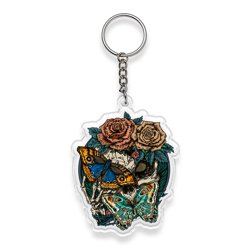 freeleaf-floral-skull-double-sided-acrylic-keychain