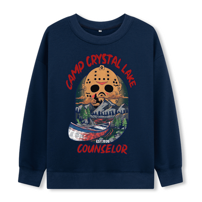 Camp Crystal Lake Front Print Sweatshirt