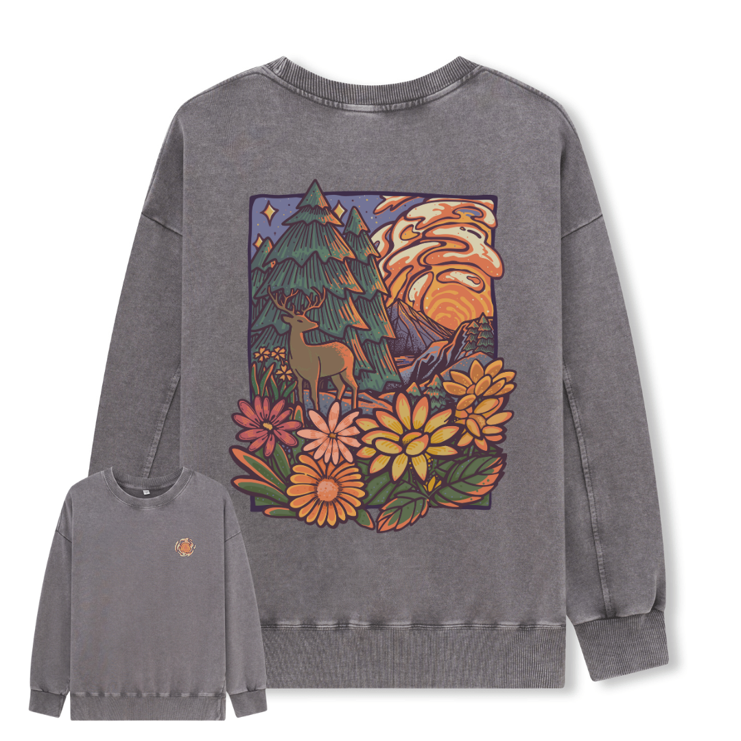 Wander In The Forest Washed Sweatshirt