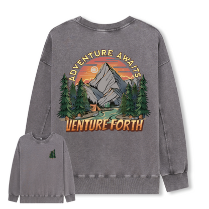 Adventure Awaits Washed Sweatshirt