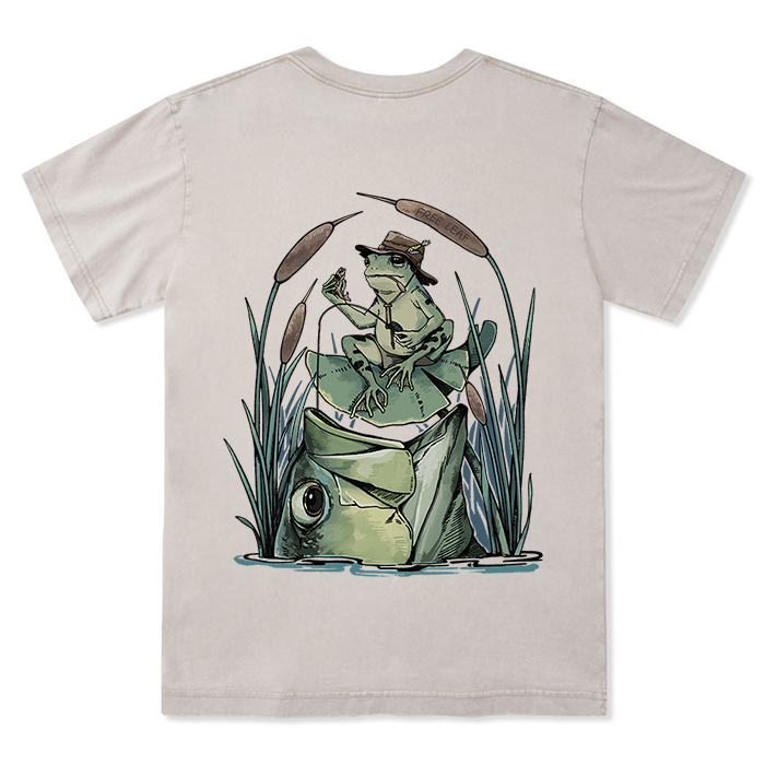 Freeleaf Largemouth Bass Unisex Washed Tee