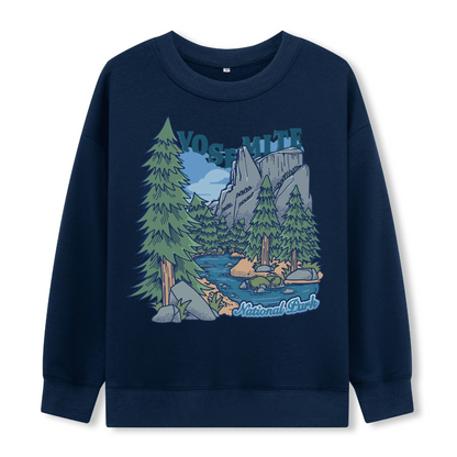 Yosemite National Park  Front-printed Sweatshirt