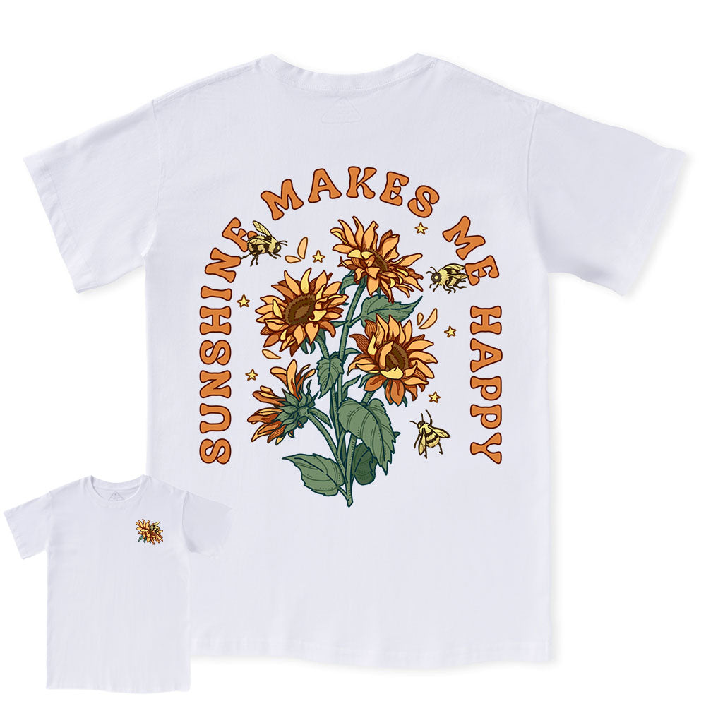 Freeleaf Sunshine Makes Me Happy Tee