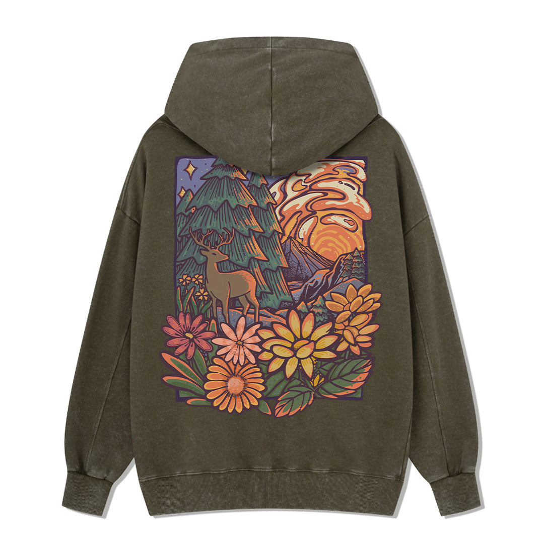 Wander In The Forest Washed Hoodie