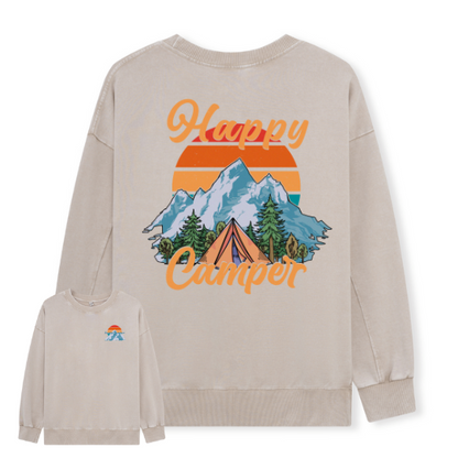 Happy Camper Washed Sweatshirt