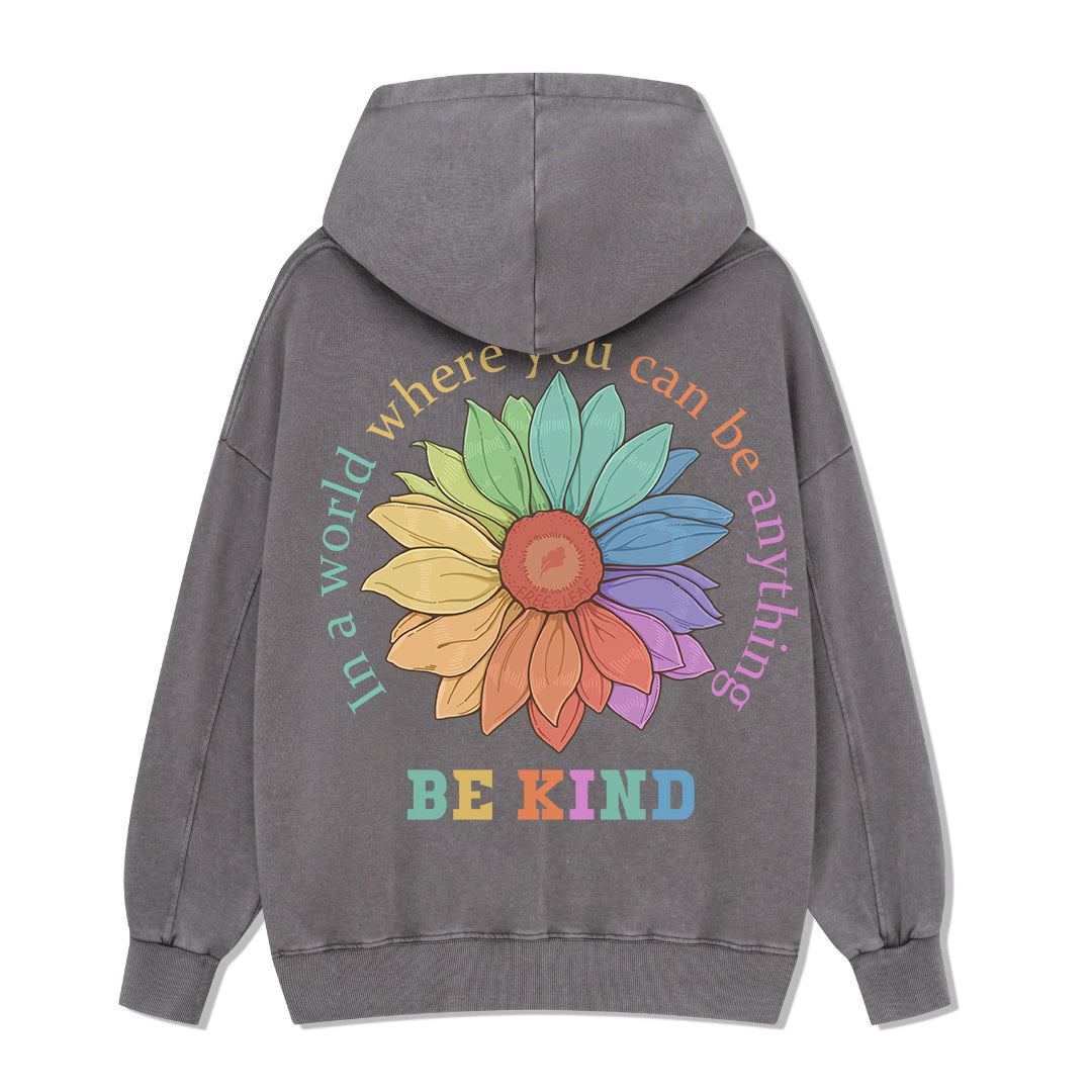 Freeleaf Be Kind Unisex Back-printed Hoodie