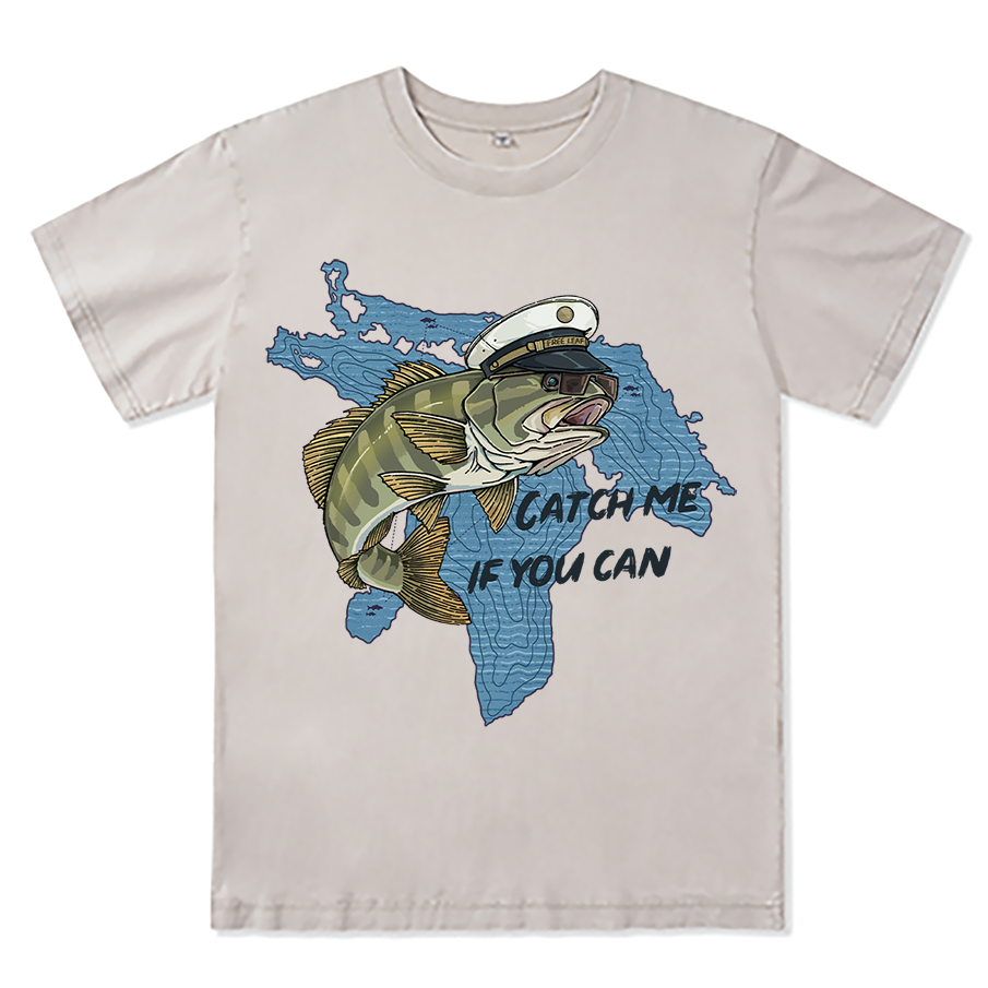 Freeleaf Catch Me If You Can Unisex Washed Tee