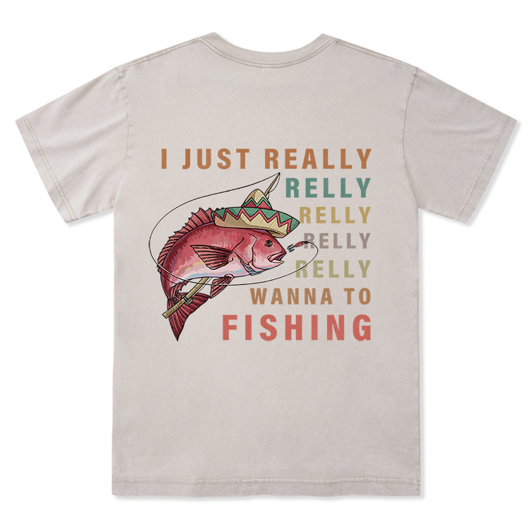 Freeleaf Fiesta Fishing Fever Unisex Washed Tee