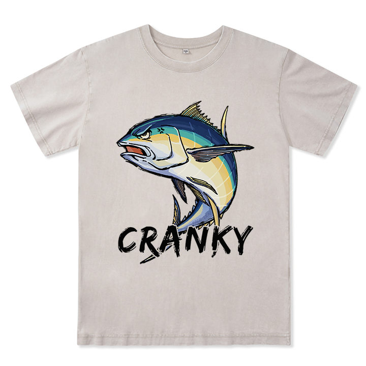 Freeleaf Cranky Bluefin Unisex Washed Tee