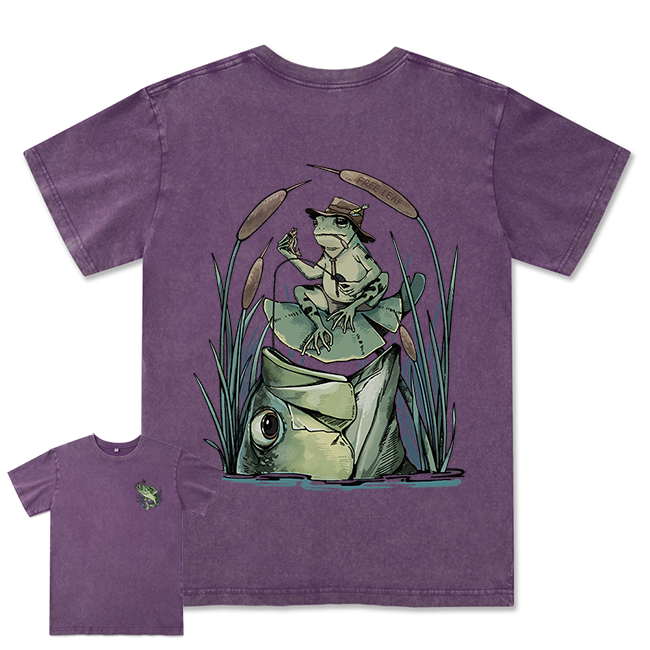 Freeleaf Largemouth Bass Unisex Washed Tee