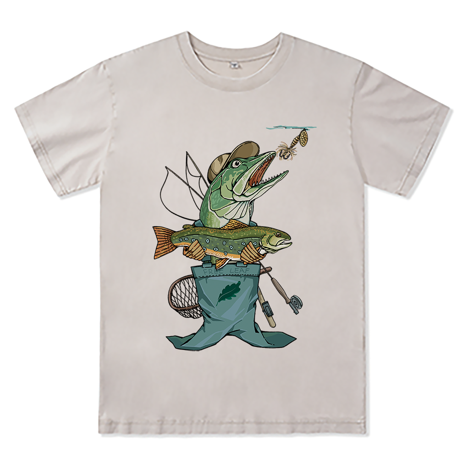 Freeleaf Brook Trout Adventure Unisex Washed Tee