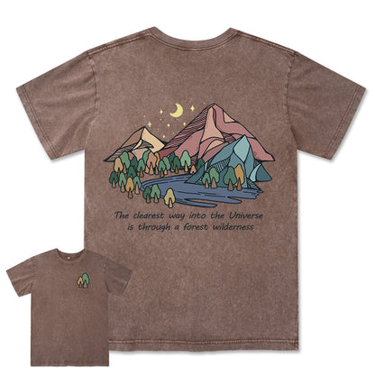 Freeleaf Pathway to the  Universe Unisex Washed Tee