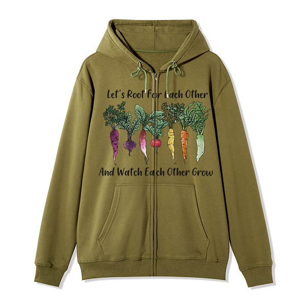 freeleaf-hoing-aint-easy-front-printed-unisex-nature-inspired-fleece-full-zip-hoodie-copy