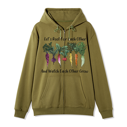 freeleaf-hoing-aint-easy-front-printed-unisex-nature-inspired-fleece-full-zip-hoodie-copy