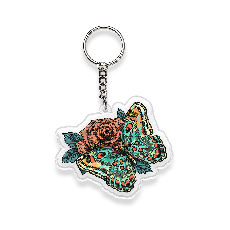 freeleaf-floral-skull-double-sided-acrylic-keychain