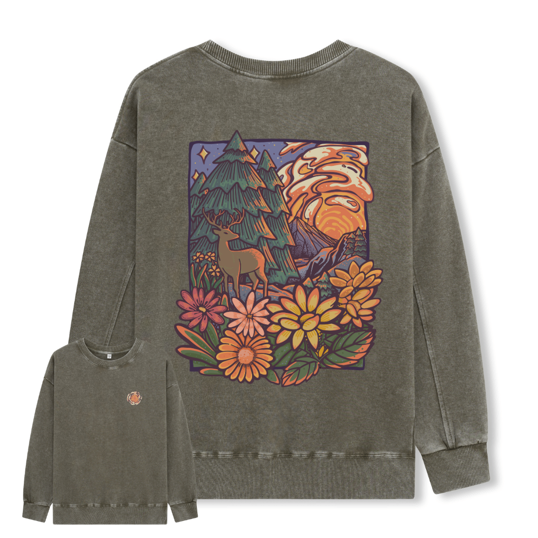 Wander In The Forest Washed Sweatshirt