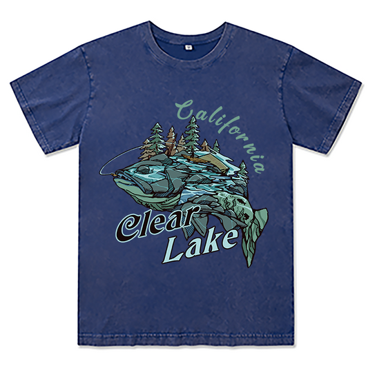 Freeleaf Clear Lake Unisex Washed Tee