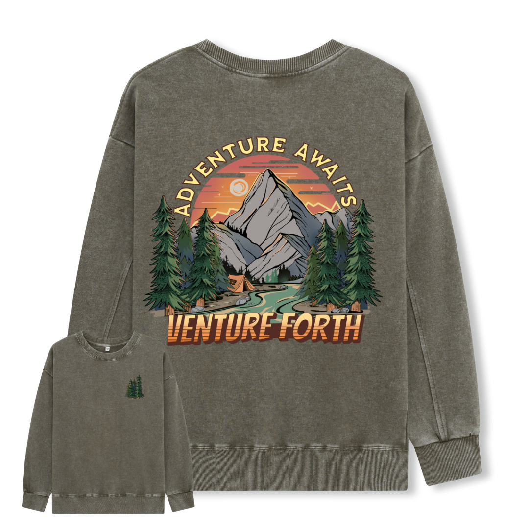 Adventure Awaits Washed Sweatshirt