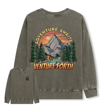 Adventure Awaits Washed Sweatshirt