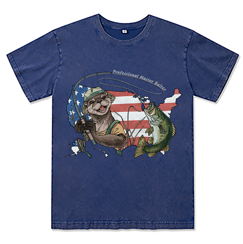 Freeleaf OtterSlay Bass Unisex Washed Tee