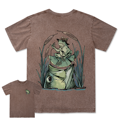 Freeleaf Largemouth Bass Unisex Washed Tee