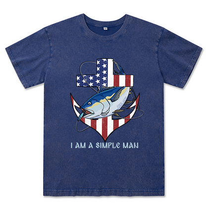 Freeleaf Faithful Angler Unisex Washed Tee