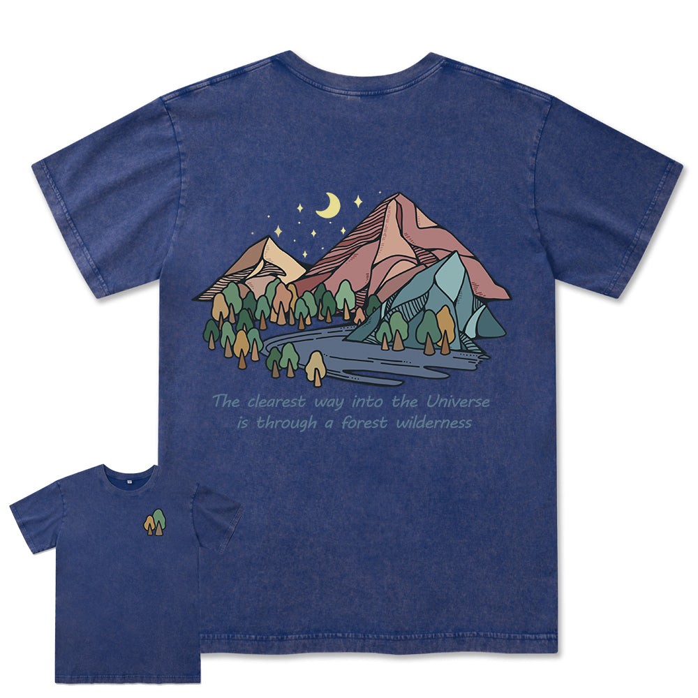 Freeleaf Pathway to the  Universe Unisex Washed Tee