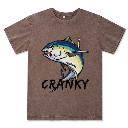 Freeleaf Cranky Bluefin Unisex Washed Tee