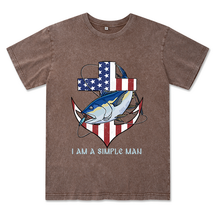 Freeleaf Faithful Angler Unisex Washed Tee