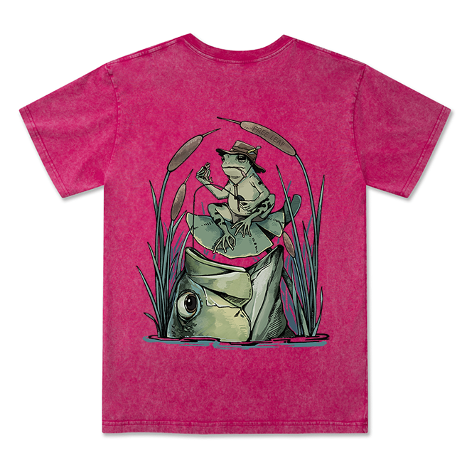 Freeleaf Largemouth Bass Unisex Washed Tee