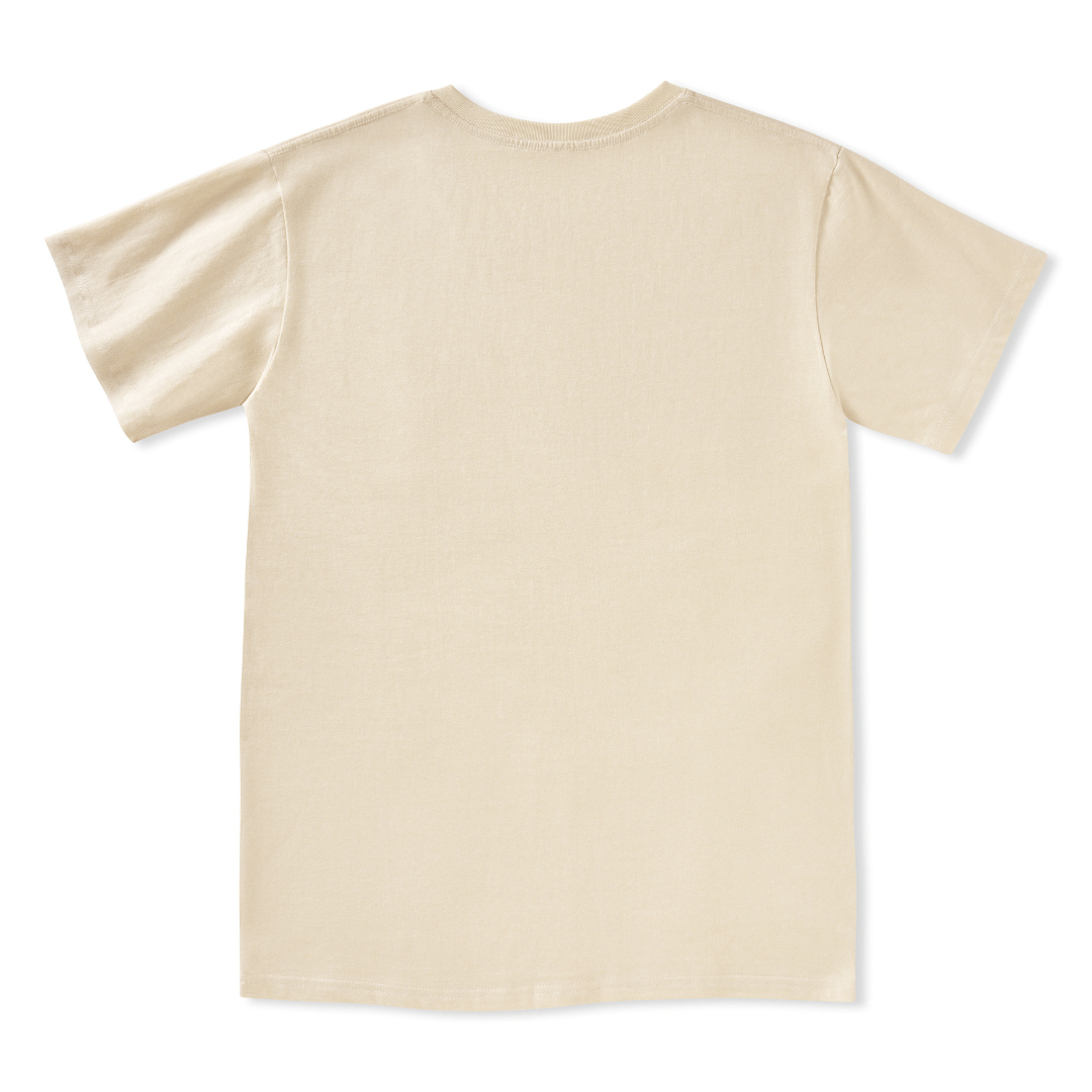 Golden Glow Unisex Front-printed V-neck Tee