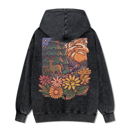 Wander In The Forest Washed Hoodie