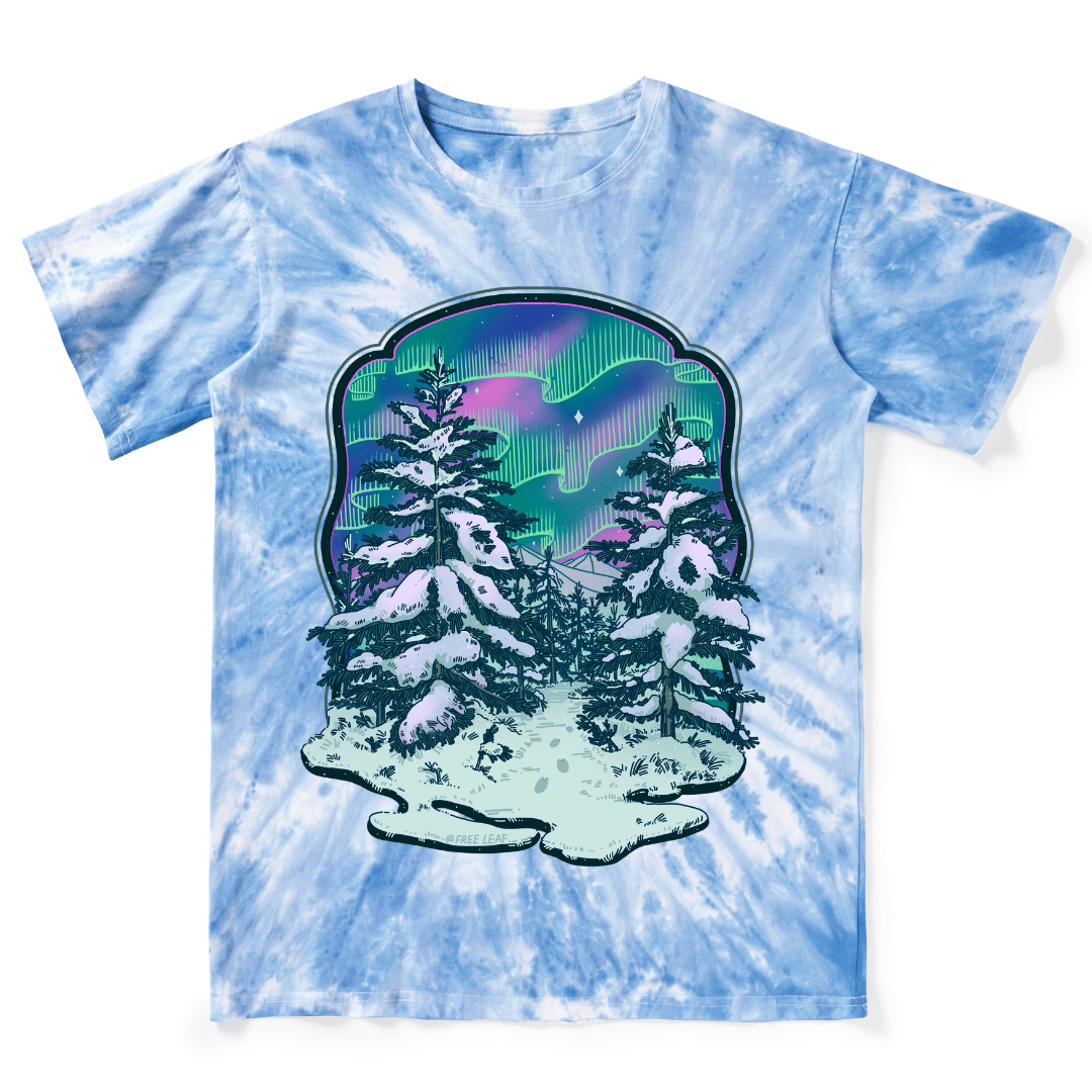 Winter Aurora Tie Dye Tee