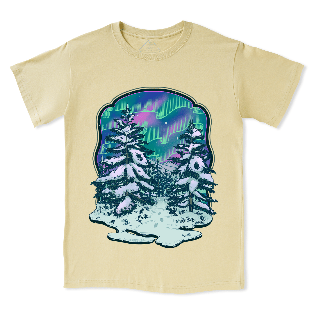 Winter Aurora Front-printed Tee