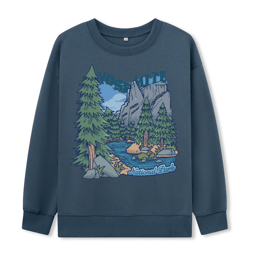 Yosemite National Park  Front-printed Sweatshirt