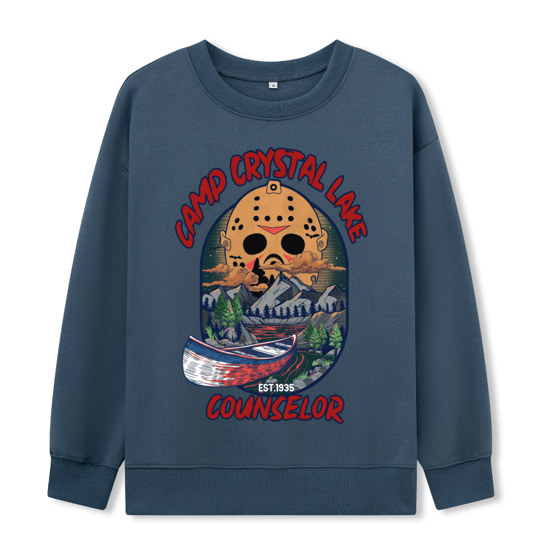 Camp Crystal Lake Front Print Sweatshirt