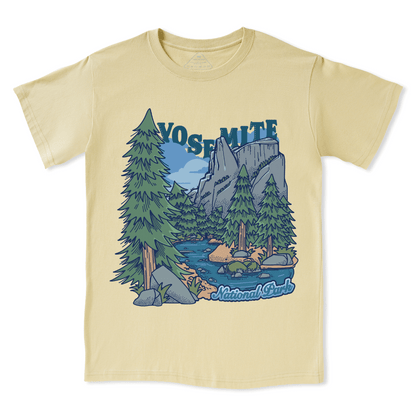 Yosemite National Park Front-printed Tee