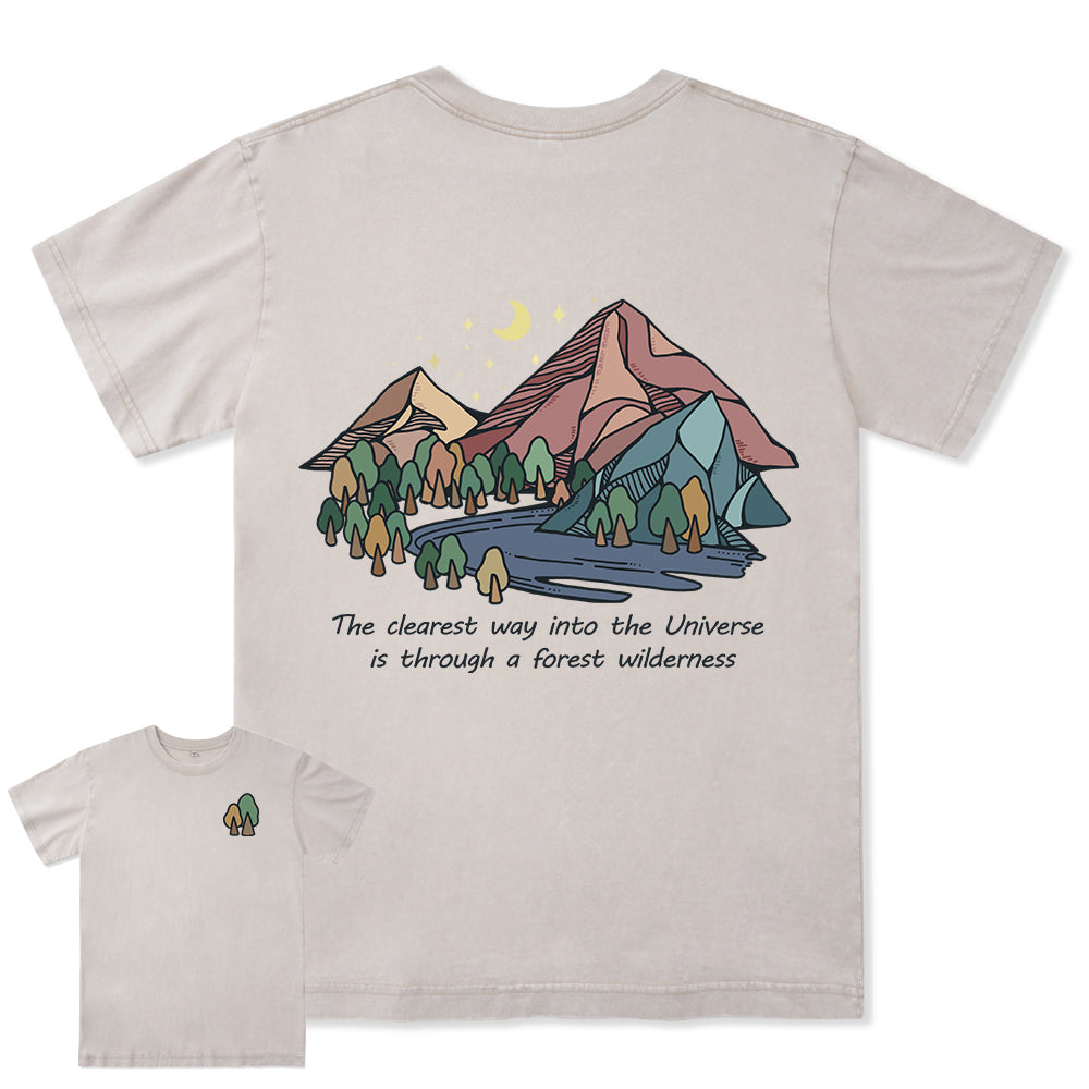 Freeleaf Pathway to the  Universe Unisex Washed Tee