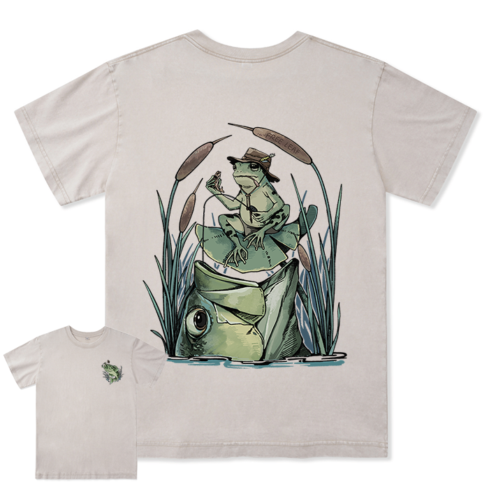 Freeleaf Largemouth Bass Unisex Washed Tee