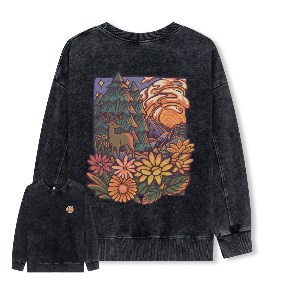 Wander In The Forest Washed Sweatshirt