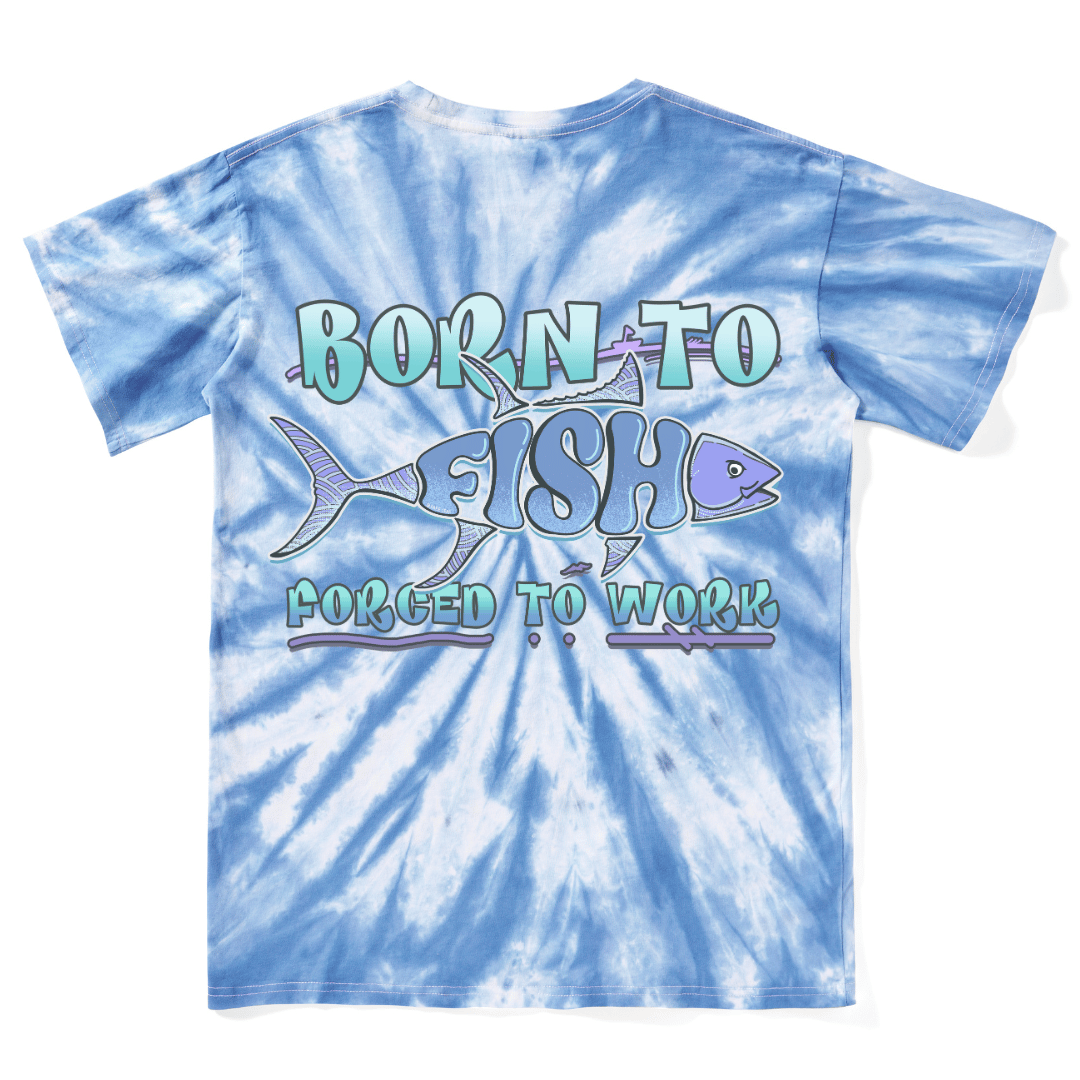 Born To Fish Tie Dye Tee