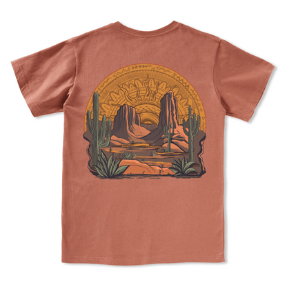 Golden Desert V-neck Tee