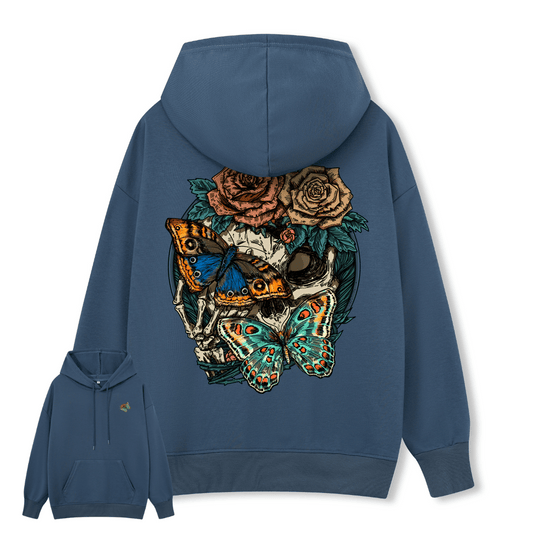 Floral Skull Hoodie