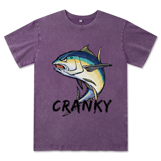 Freeleaf Cranky Bluefin Unisex Washed Tee